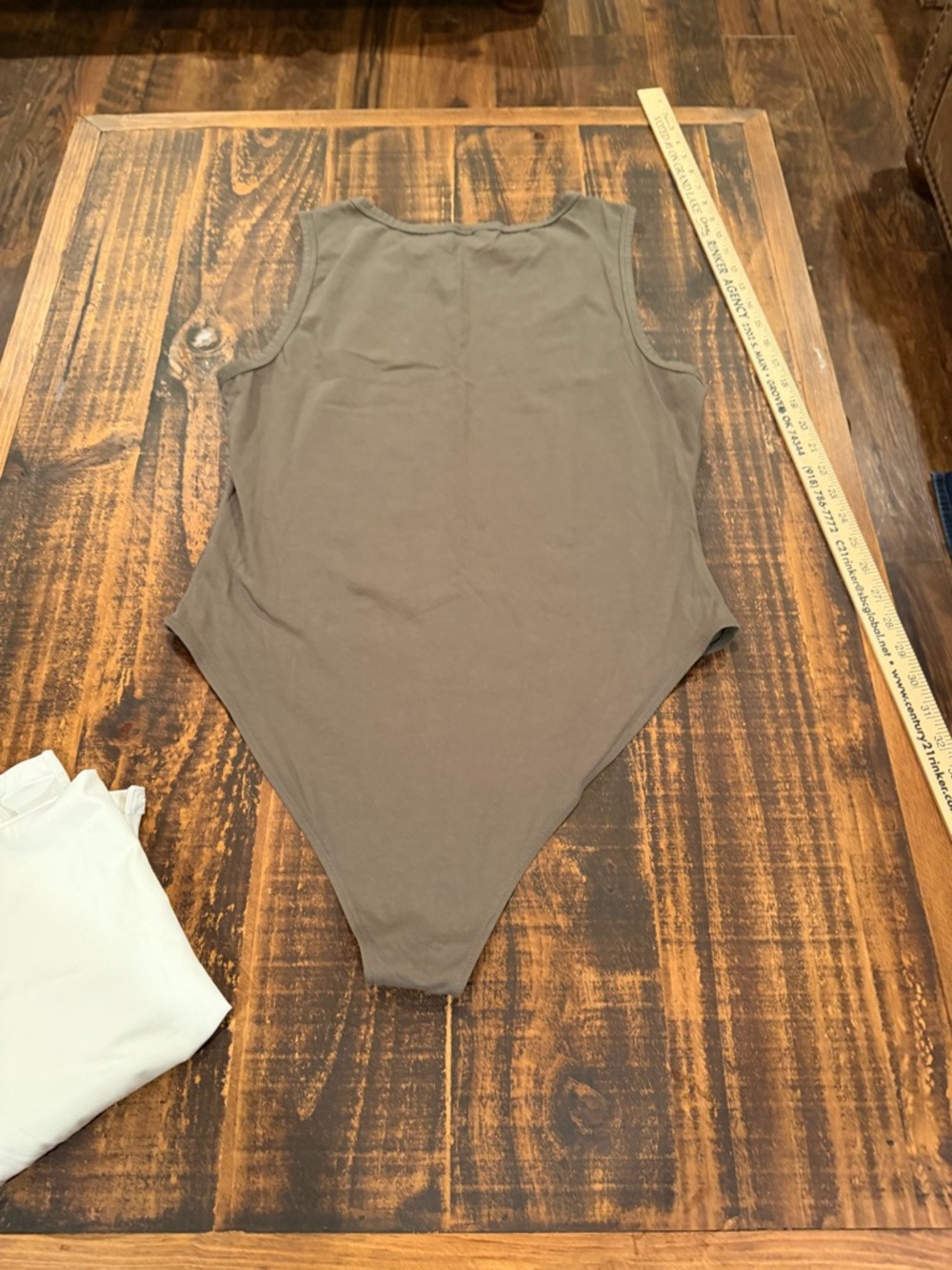 SHEIN White and Sage Green Sleeveless Bodysuit Duo - Picture 10 of 11
